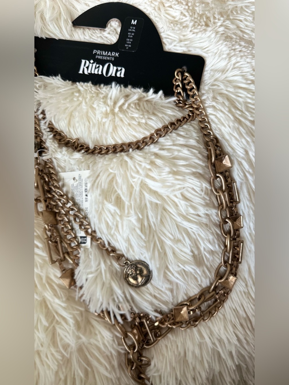 Rita Ora (Primark) Gold-Tone Layered Chain Waist Belt - Picture 7 of 7